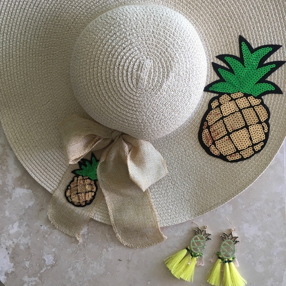 🍍 SEQUIN PINEAPPLE SUNHAT - Picture 2 of 3